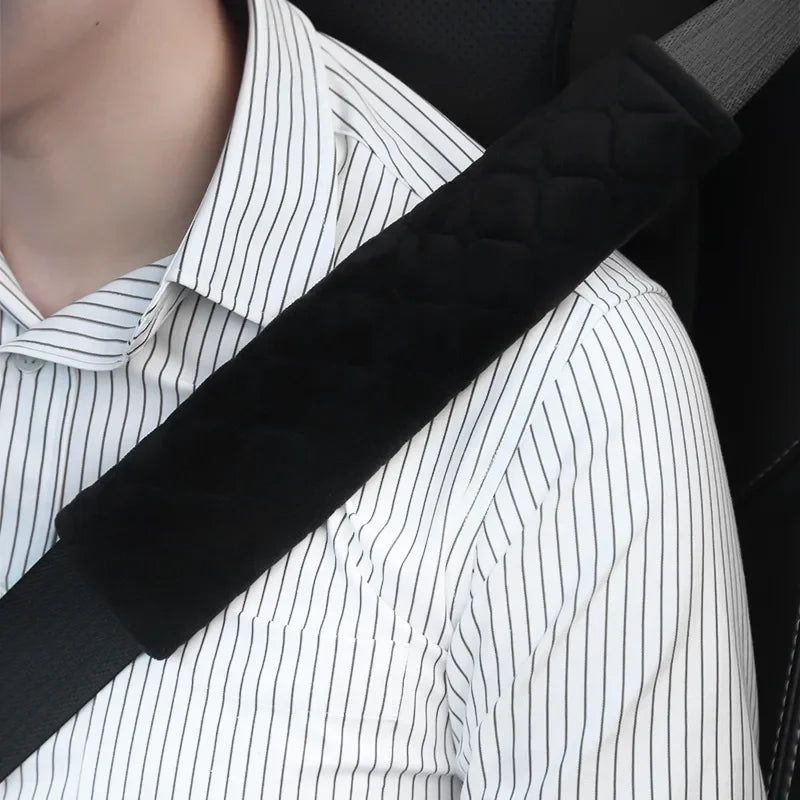 Plush Velvet Seat Belt Shoulder Pad for Cars