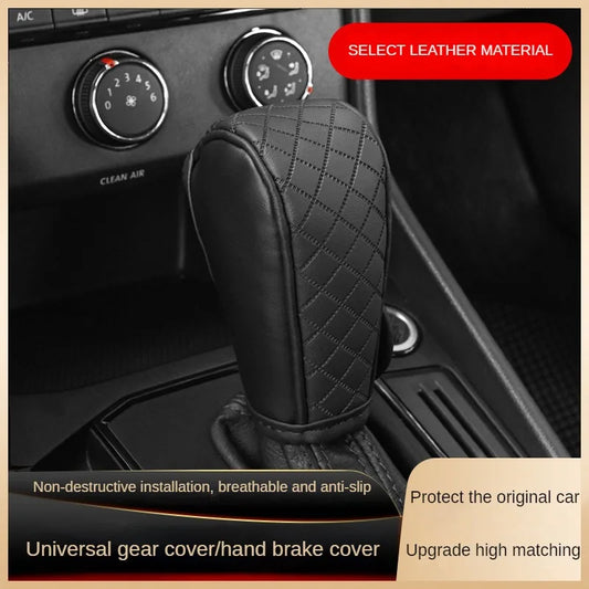 Universal PU Leather Gear Shift Cover Non Slip and Wear Resistant
