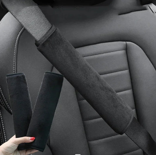 2PC Universal Adjustable Car Safety Belt Covers – Shoulder Strap Protector Pads