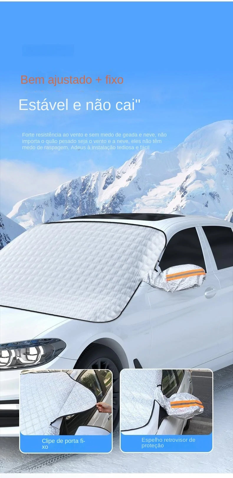 Waterproof Magnetic Car Windshield Sunshade – Snow & Sun Protector Front Windscreen Cover
