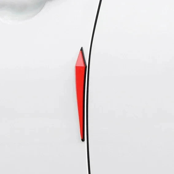 4PCS Car Anti-Scratch Protective Stickers – Bumper, Door, Rearview Mirror Edge Guard Rubber Strips