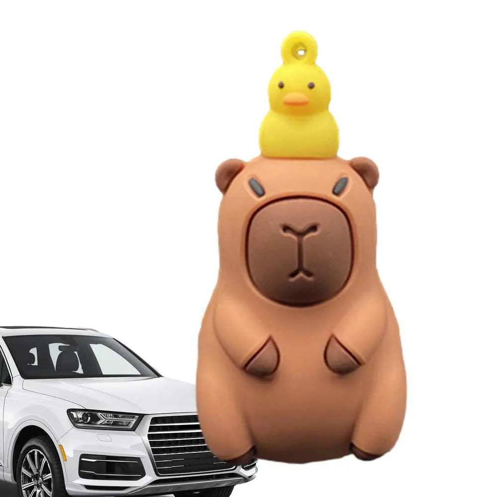 Capybara Car Air Freshener Clip – Cute Cartoon Vent Diffuser for a Refreshing Drive