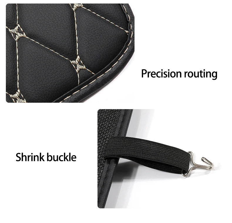 New PU Leather Car Anti-Kick Mat – Seat Back Protector Cover
