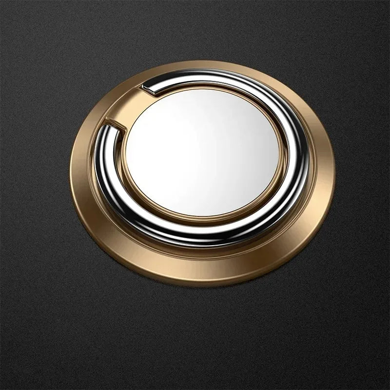 360° Rotating Finger Ring Holder Stand – Magnetic Car Mount Phone Grip with Universal Back Sticker