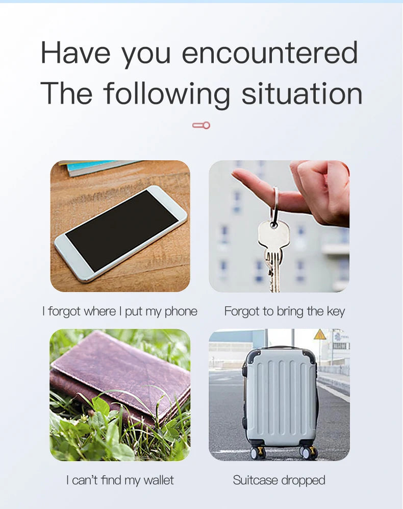 Mini GPS Locator & Anti-Lost Alarm – Bluetooth Smart Keychain Tracker for Keys, Wallets, Pets, Kids & Bags
