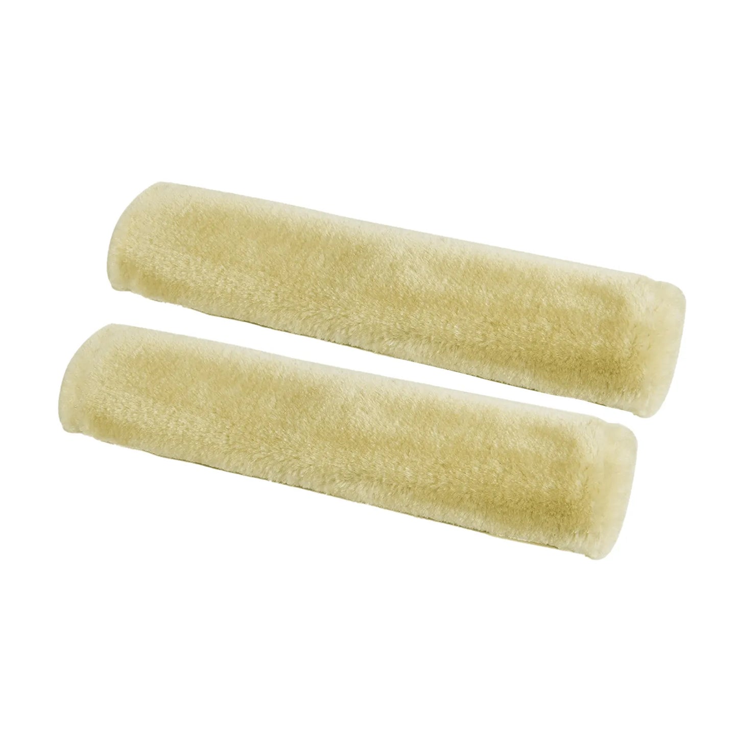2PCS Soft Faux Sheepskin Car Seat Belt Covers – Shoulder Pads for All Cars