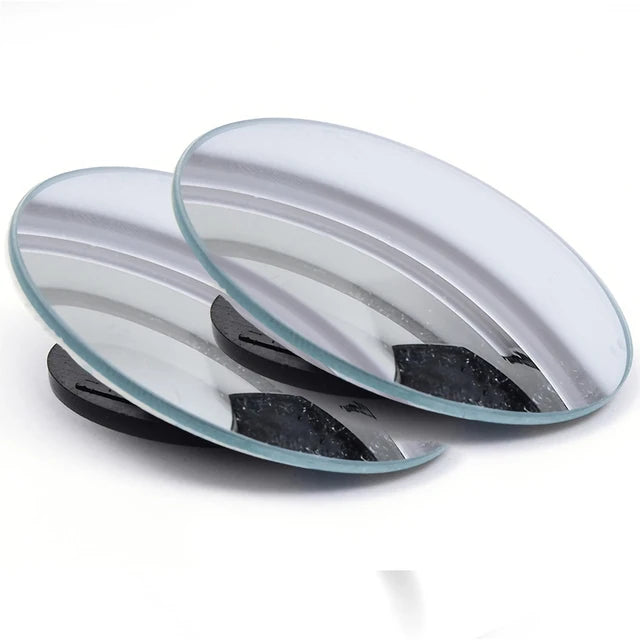 2PCS 360° Adjustable Blind Spot Round Mirrors – Wide Angle Auxiliary Rearview Convex Mirrors