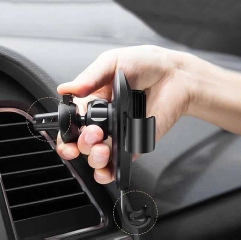 Universal Multi-Function Car Phone Holder for Dashboard Sun Visor and Mirror