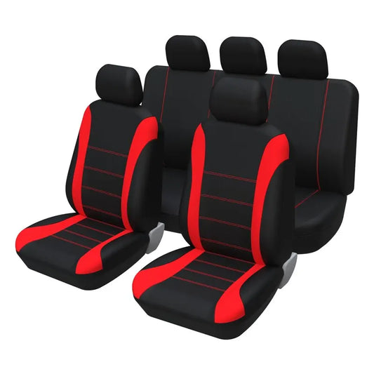 Universal Car Seat Cover Set for Trucks and SUVs Breathable Fabric for All Season Comfort