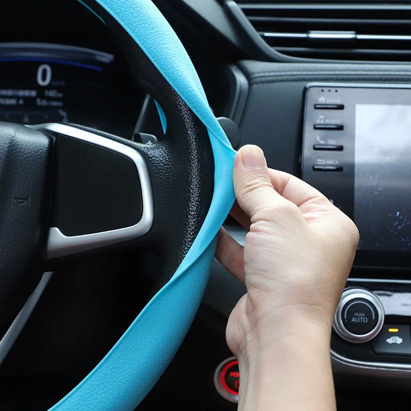 Universal Soft Silicone Non-Slip Car Steering Wheel Cover – Protective Auto Styling Accessory