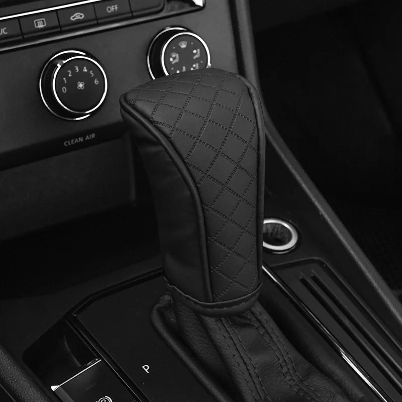 Universal PU Leather Gear Shift Cover Non Slip and Wear Resistant