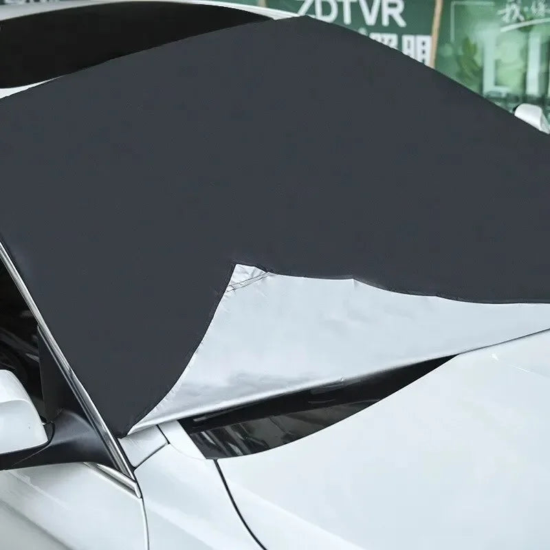 Magnetic Car Front Windscreen Cover – Waterproof Sunshade & Snow Protector