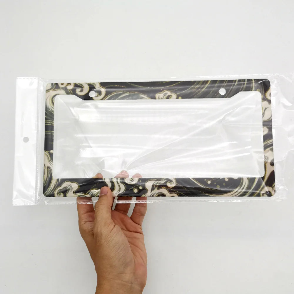 JDM Style Hokkaido Wave License Plate Frame
