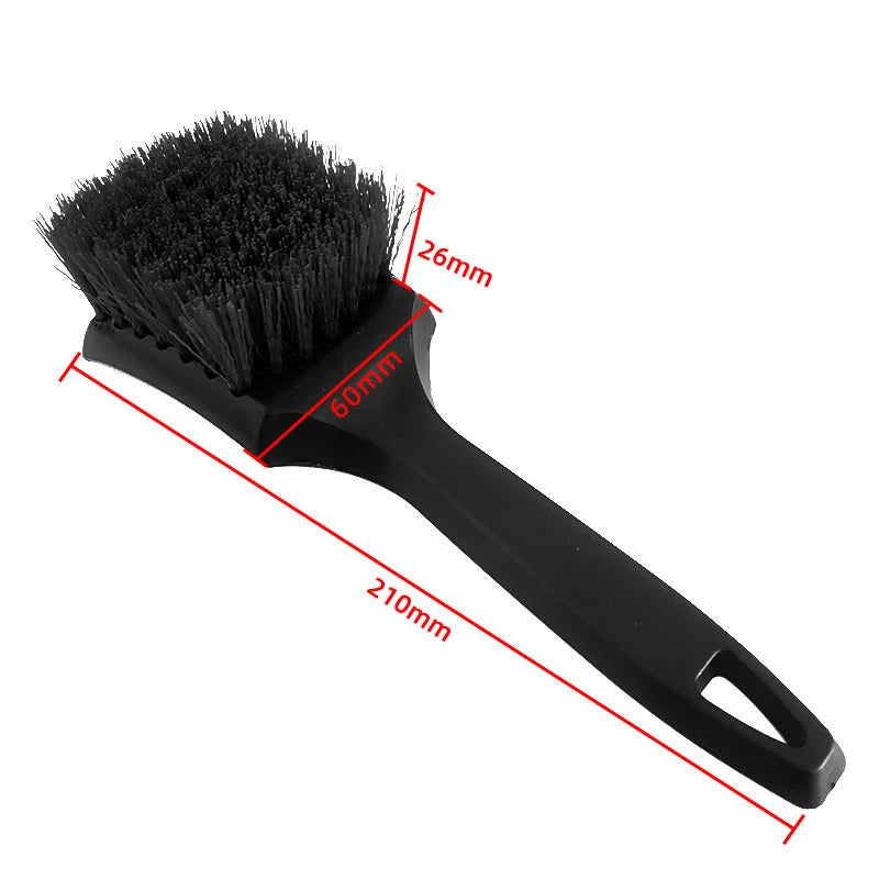 Car Tire Rim Brush Set – Hard Bristle Wheel Hub Cleaning Tools for Tires