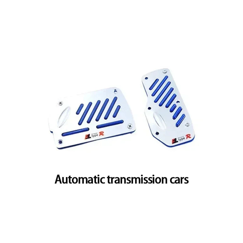 Universal Aluminum Pedal Cover Set for Manual Cars