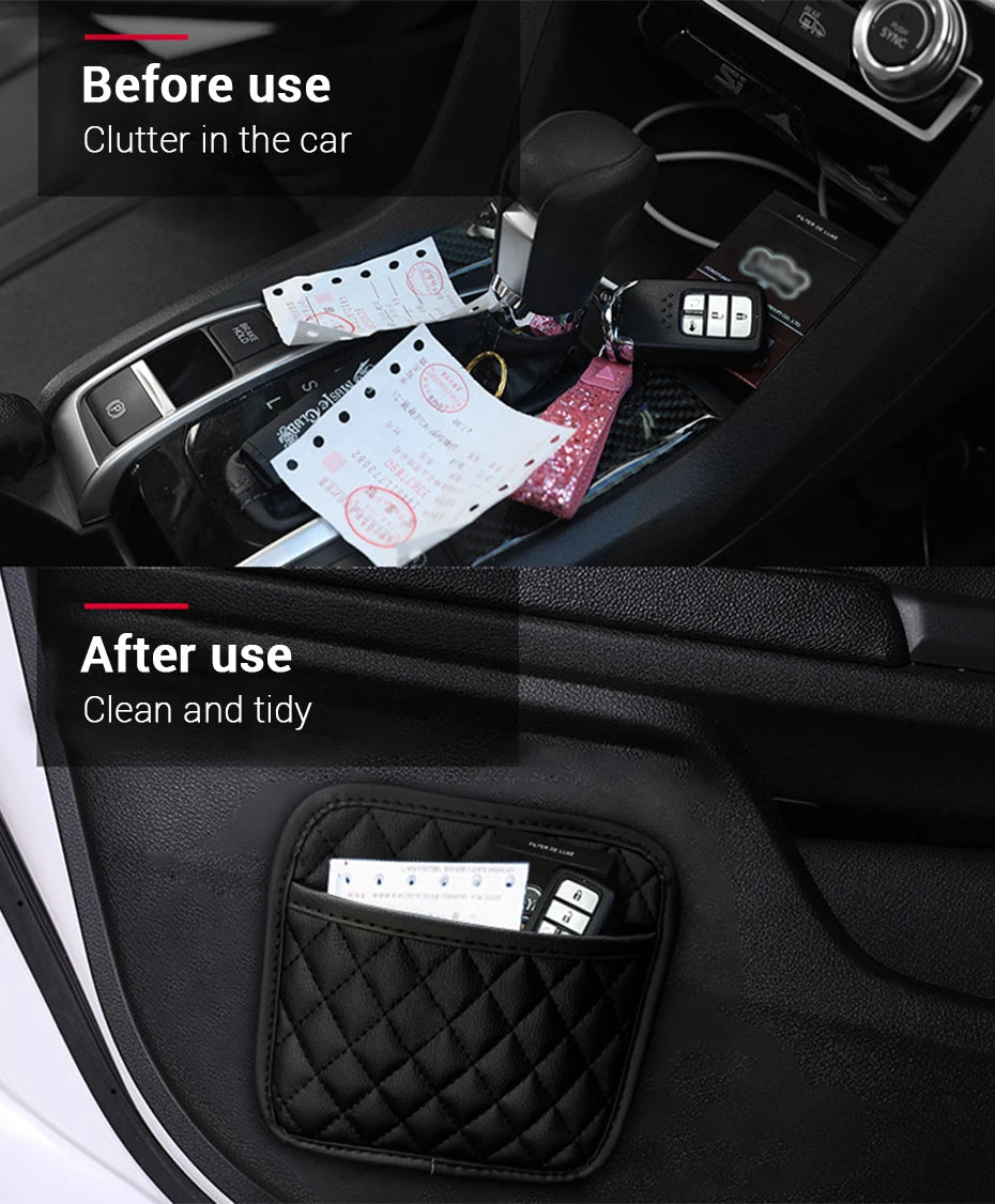 Multifunction Car Organizer Pocket Bag – Storage Pouch for Cards, Phone, Keys