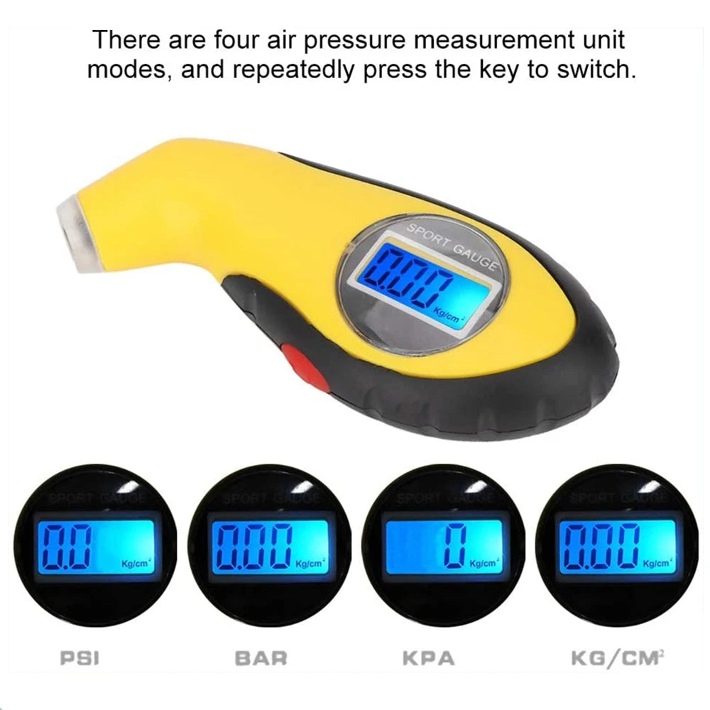 High-Precision Digital Car Tire Pressure Gauge – LCD Display Manometer for Cars & Trucks