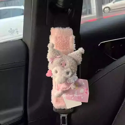 Plush Car Seat Belt Shoulder Cushion Pad
