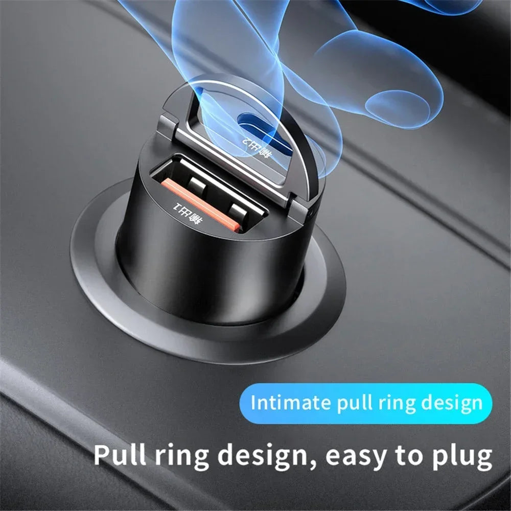 Dual USB 30W Car Charger – Fast Charging Adapter for 12V–24V Outlets