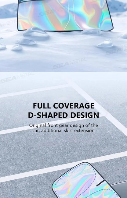SEAMETAL Foldable Windshield Sunshade Thick 5-Layer Windscreen Sun Protection Cover Privacy Curtain Universal for Sedan Suv Mpv