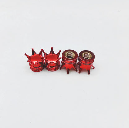 4 Piece Tire Valve Cap Set Dustproof Covers for Car Motorcycle Bike or Truck