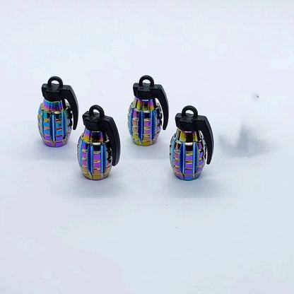 4 Piece Tire Valve Cap Set Dustproof Covers for Car Motorcycle Bike or Truck