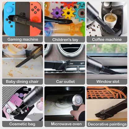 15000Pa Wireless Car Vacuum Cleaner – Portable Handheld Strong Suction Dust Collector