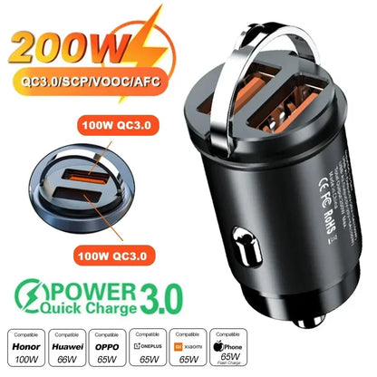 Dual USB 30W Car Charger – Fast Charging Adapter for 12V–24V Outlets