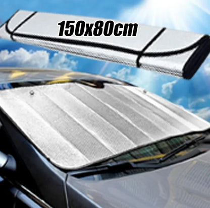 Foldable Aluminum Car Windshield Sunshade UV and Heat Protection