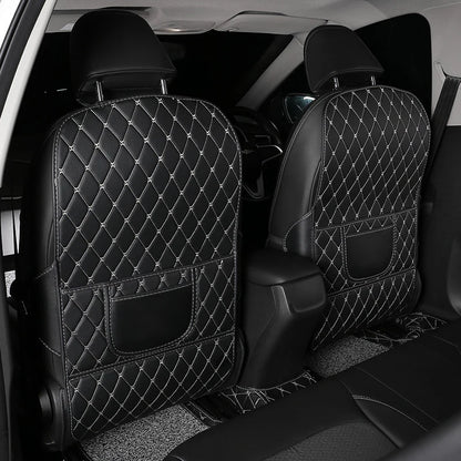 New PU Leather Car Anti-Kick Mat – Seat Back Protector Cover