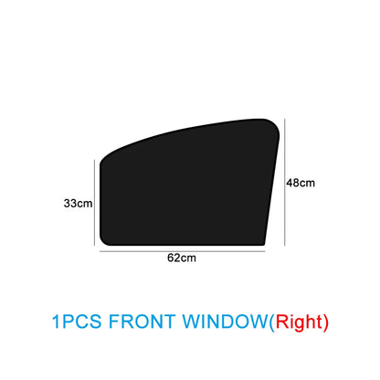 Magnetic Car Sunshade Curtains – Double-Sided UV Protection Window Sun Shield Cover