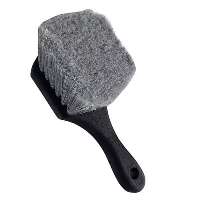 Car Wheel Cleaning Brush Set – Short Handle Detail Brush for Tire and Rim Washing