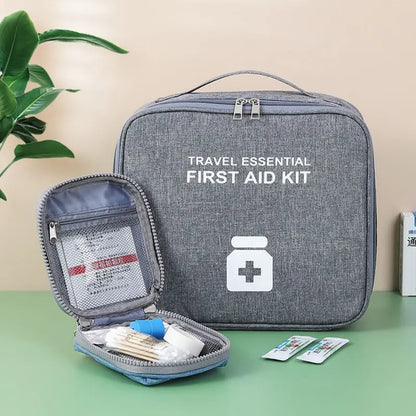 Portable Family First Aid Kit Travel and Home Medical Storage Bag