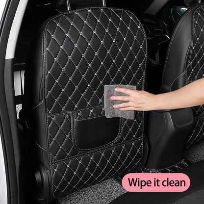 New PU Leather Car Anti-Kick Mat – Seat Back Protector Cover