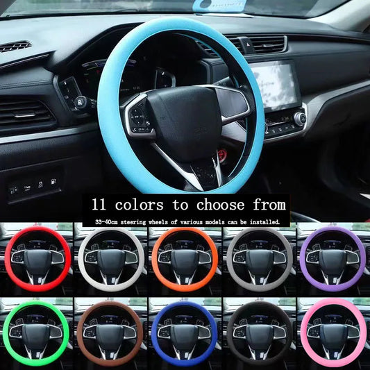 Universal Soft Silicone Non-Slip Car Steering Wheel Cover – Protective Auto Styling Accessory