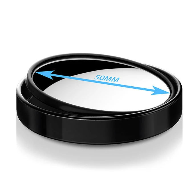 2PCS 360° Adjustable Blind Spot Round Mirrors – Wide Angle Auxiliary Rearview Convex Mirrors