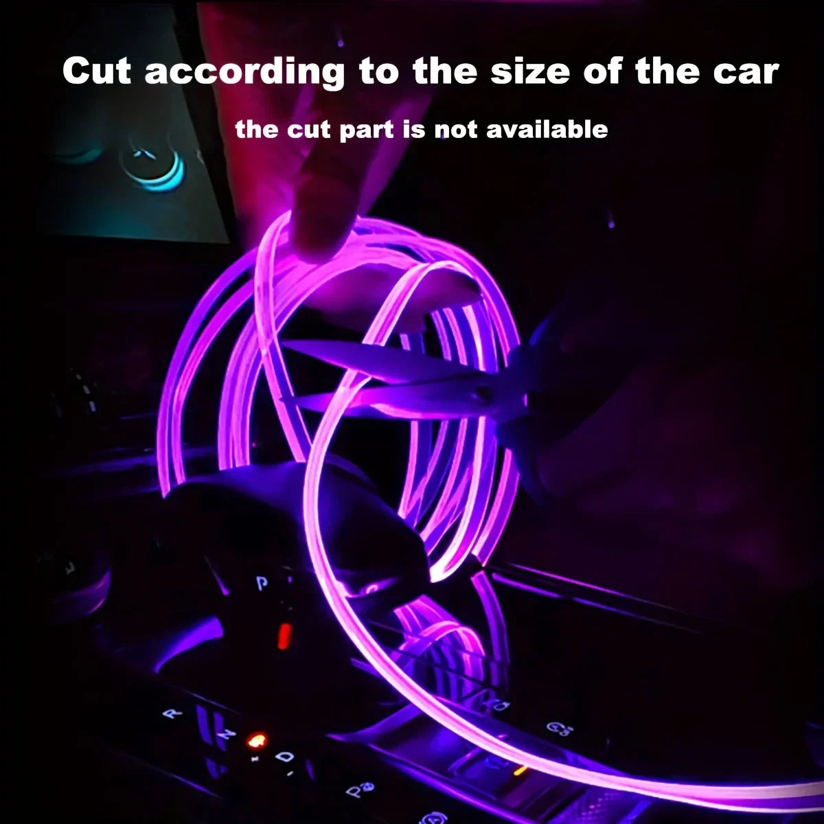 LED RGB Fiber Optic Interior Light Strip with Remote
