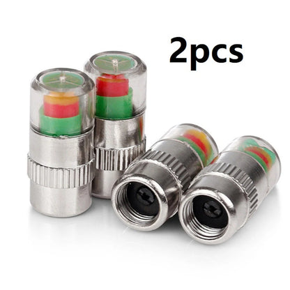 Tire Pressure Indicator Valve Caps Set of 2 or 4