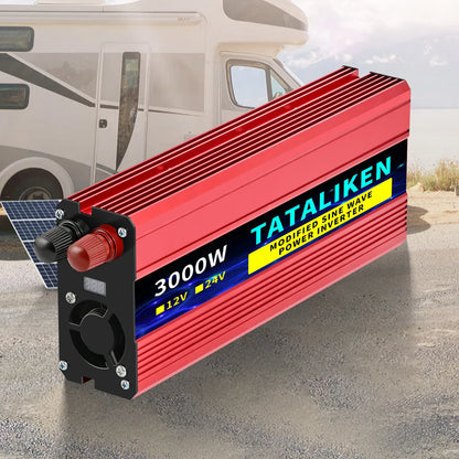 12V DC to 110V AC Power Inverter – Modified Sine Wave, 500W–4000W with LED Voltage Display