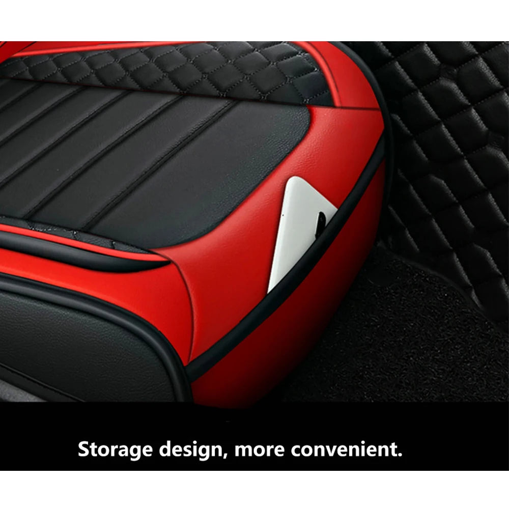 Universal Faux Leather Car Seat Cover with Comfortable Fit and Easy Clean Surface for Most Vehicles