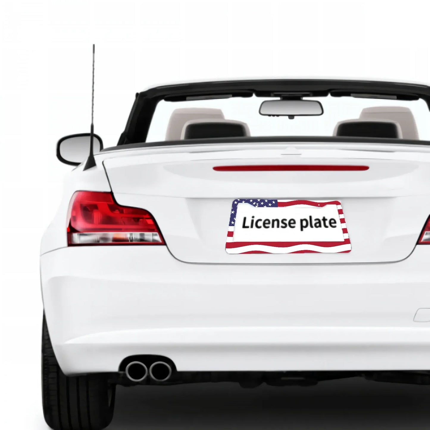 Sleek Universal Aluminum License Plate Frame
