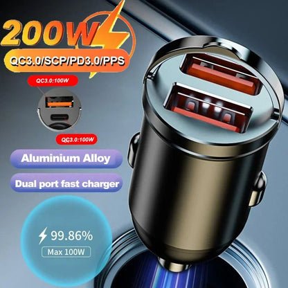 Dual USB 30W Car Charger – Fast Charging Adapter for 12V–24V Outlets