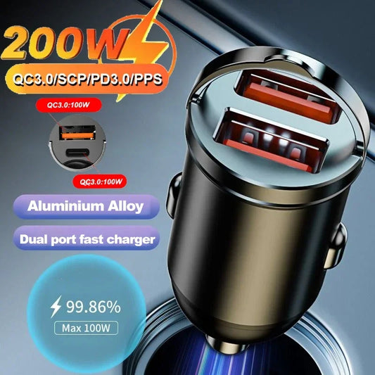 Dual USB 30W Car Charger – Fast Charging Adapter for 12V–24V Outlets