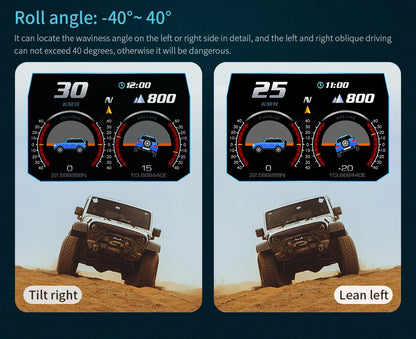 OBD + GPS P24 Car Head-Up Display (HUD) – Digital Speedometer with On-Board Computer