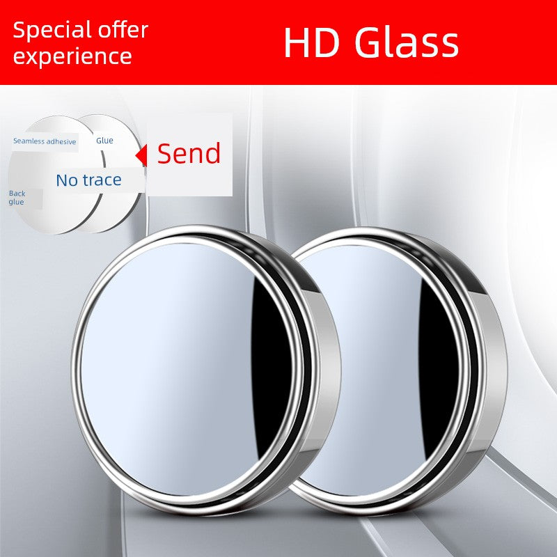 Rearview Round Blind Spot Mirror – 360° Wide Angle Car Reversing Assist