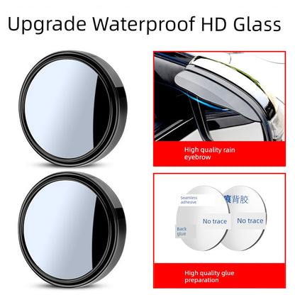 Rearview Round Blind Spot Mirror – 360° Wide Angle Car Reversing Assist