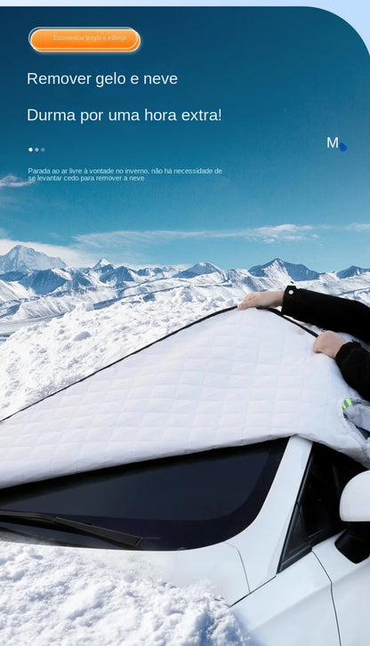 Waterproof Magnetic Car Windshield Sunshade – Snow & Sun Protector Front Windscreen Cover