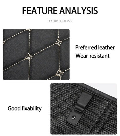 New PU Leather Car Anti-Kick Mat – Seat Back Protector Cover