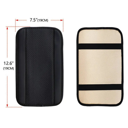 Universal PU Leather Car Armrest Cover Mat – Ethnic Style Waterproof Non-Slip Pad