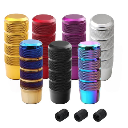 Universal Aluminum Gear Shift Knob with Anti Slip Grip for Manual Transmission Cars